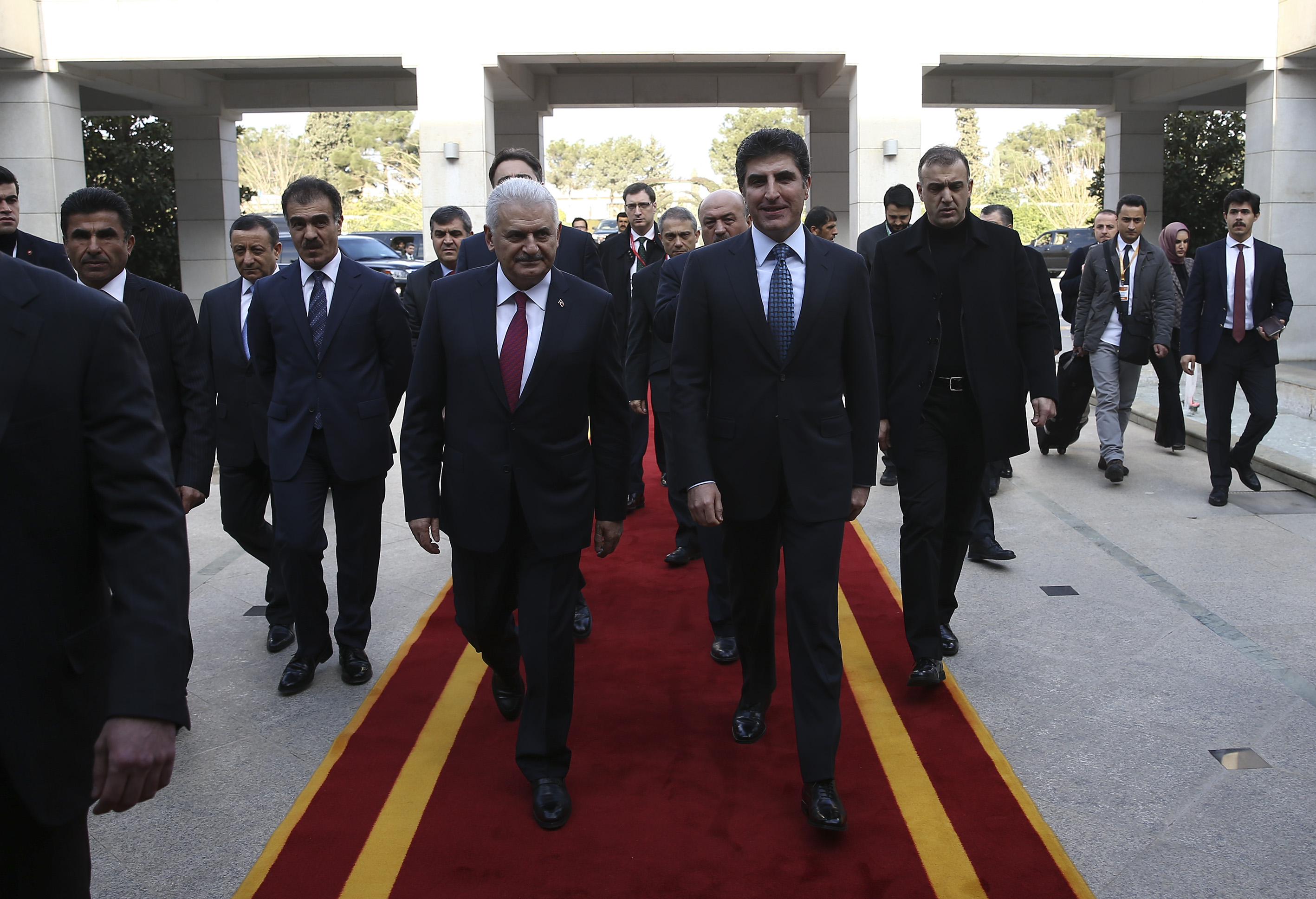 Neçirvan Barzani ve Binali Yıdırım görüşmesi başladı